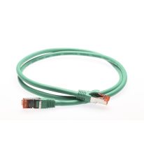 0.25m CAT6A S/FTP LSZH Ethernet Network Cable | Green