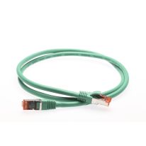 0.25m CAT6A S/FTP LSZH Ethernet Network Cable | Green