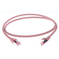 0.5m CAT6A S/FTP LSZH Ethernet Network Cable | Pink