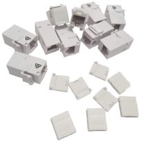 CAT6 RJ45 Snap In Keystone Coupler | 10 Pack White