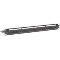 1RU 24 Port CAT6 Universal Termination Rackmount Patch Panel
