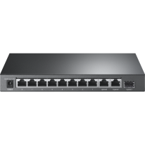 TL-SL1311P | 8 Port 10/100Mbps + 3 Port Gigabit Desktop Switch with 8 Port PoE+