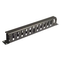 1RU 19" Metal Cable Management Rail | 12 Slot