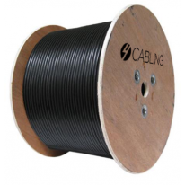 CAT6 UTP LAN Outdoor GEL Filled Cable | 305m Roll Black