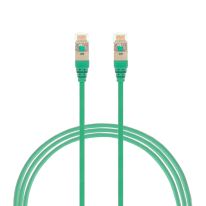 2m CAT6A RJ45 S/FTP THIN LSZH Network Cable | Green