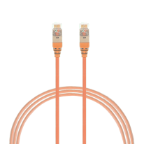 0.25m CAT6A RJ45 S/FTP THIN LSZH Network Cable | Orange