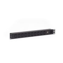 1RU 10 Way C13 Horizontal Rack Mount PDU Power Rail