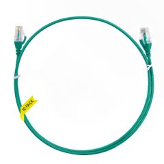 1m CAT6 Ultra Thin LSZH Ethernet Network Cable | Green