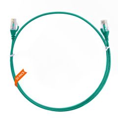 1m CAT6 Ultra Thin LSZH Ethernet Network Cable | Green