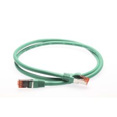 1m CAT6A S/FTP LSZH Ethernet Network Cable | Green