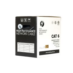 CAT6 Ethernet Cable Reel Box Solid Conductor | 305m Grey